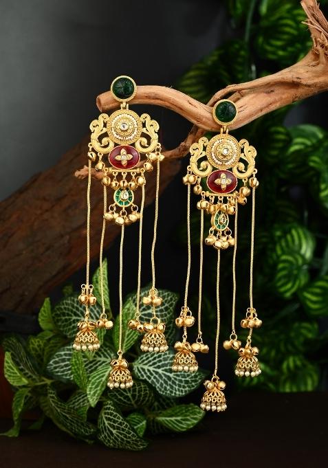 Green  Zinc Alloy Earring