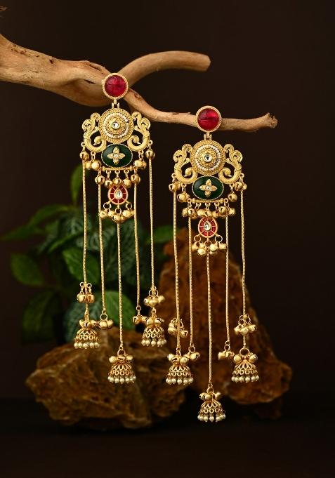 Red  Zinc Alloy Earring