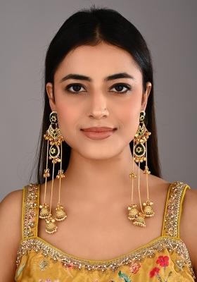 Green  Zinc Alloy Earring