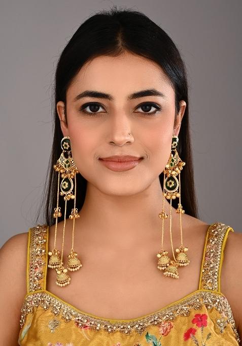 Green  Zinc Alloy Earring
