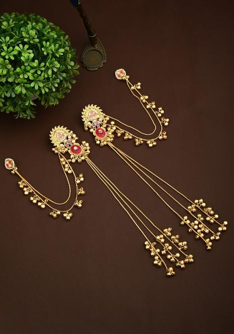 Red  Zinc Alloy Earring
