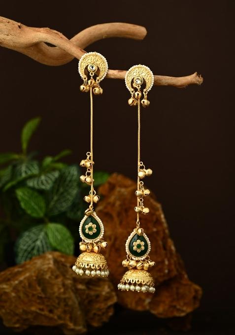 Green  Zinc Alloy Earring