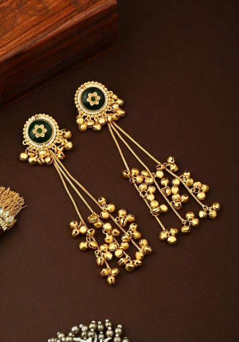 Green  Zinc Alloy Earring