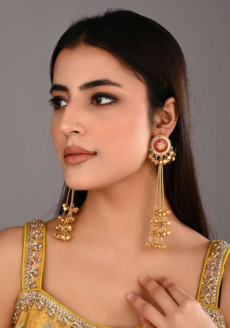 Pink  Zinc Alloy Earring - Indya