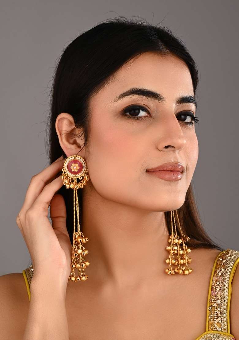 Pink  Zinc Alloy Earring - Indya