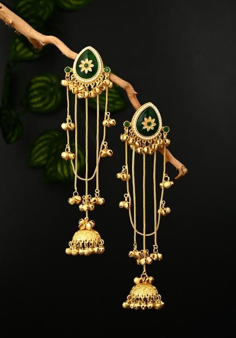 Green  Zinc Alloy Earring