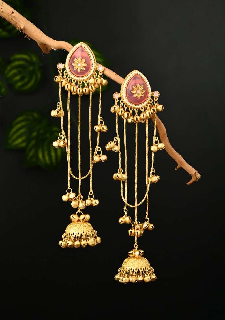 Pink  Zinc Alloy Earring - Indya