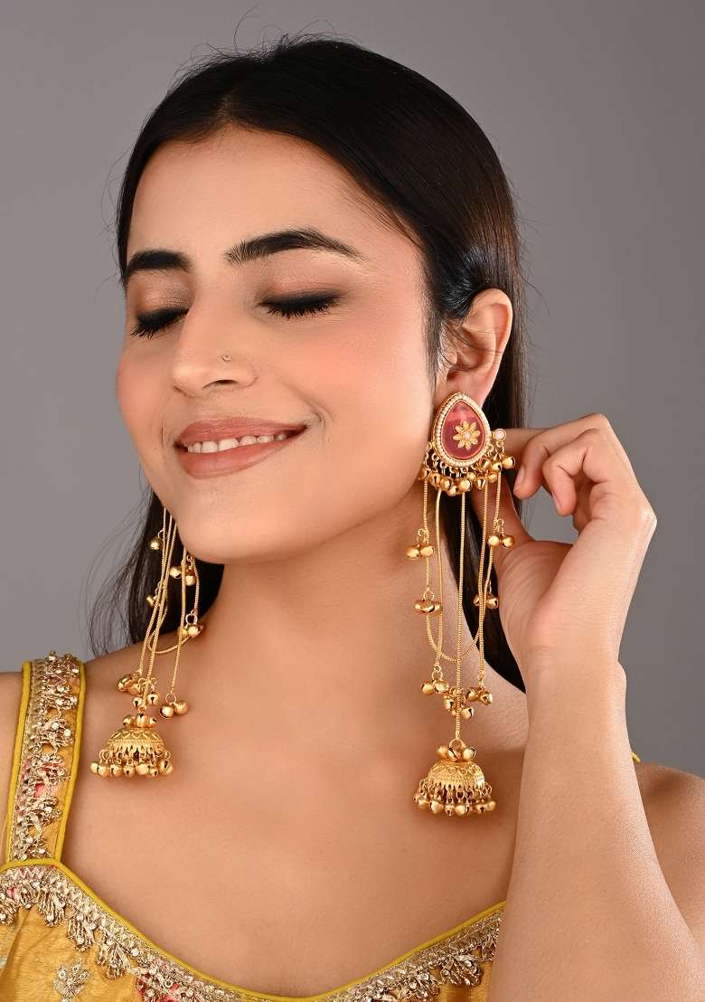 Pink  Zinc Alloy Earring - Indya
