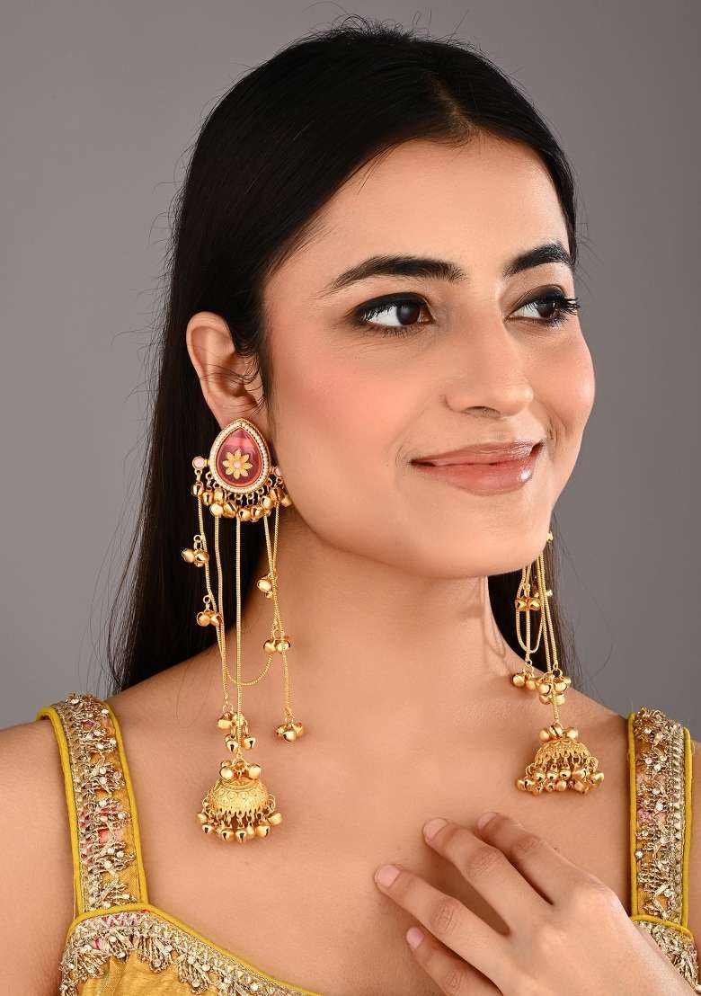 Pink  Zinc Alloy Earring - Indya