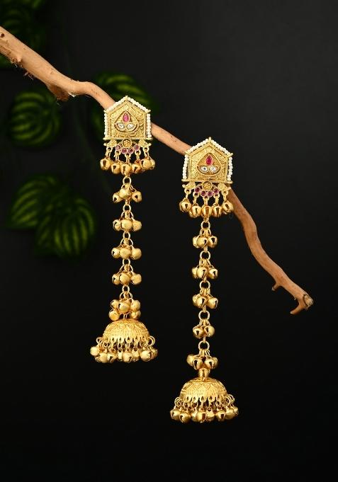 Red  Zinc Alloy Earring