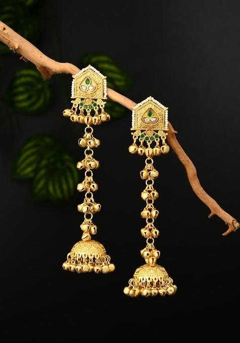 Green  Zinc Alloy Earring