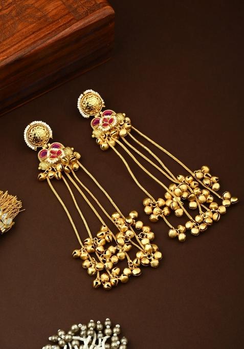 Red  Zinc Alloy Earring