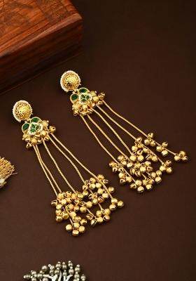 Green  Zinc Alloy Earring