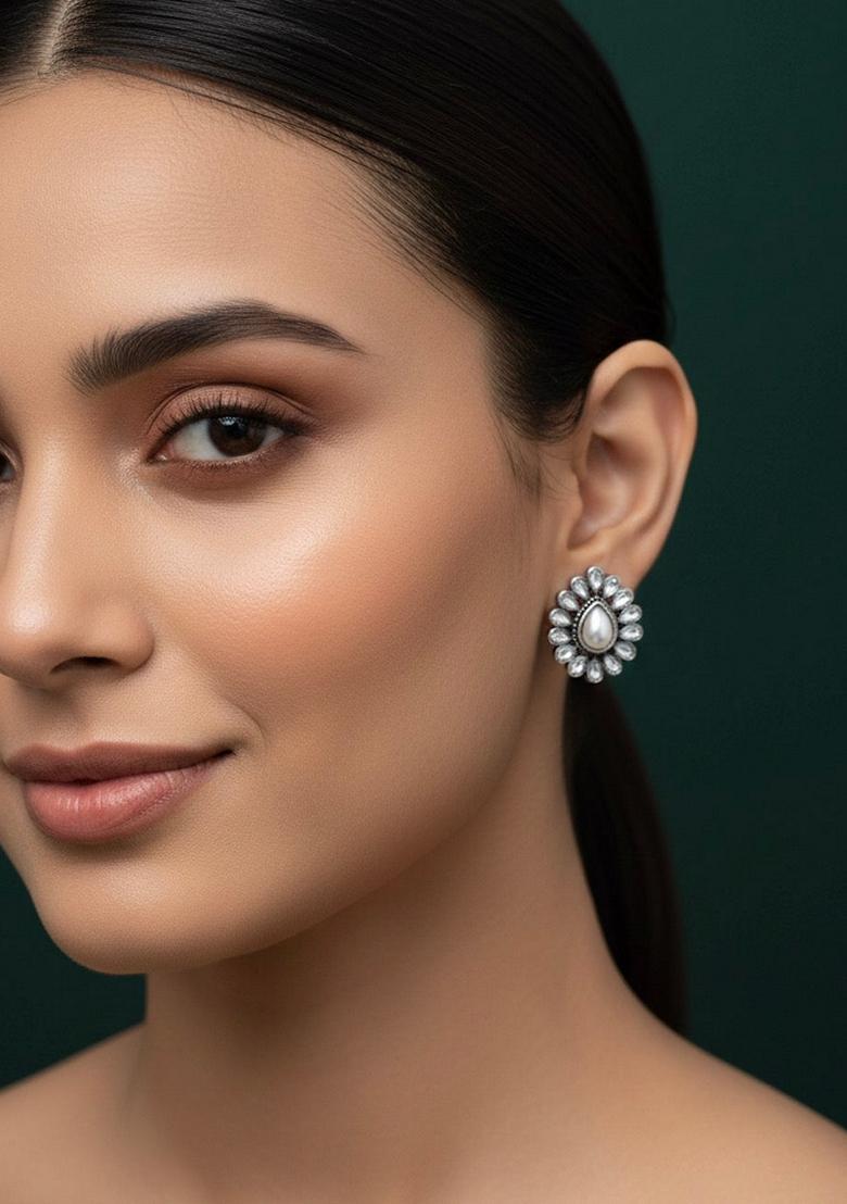 Gold Stainless Earrings - Indya