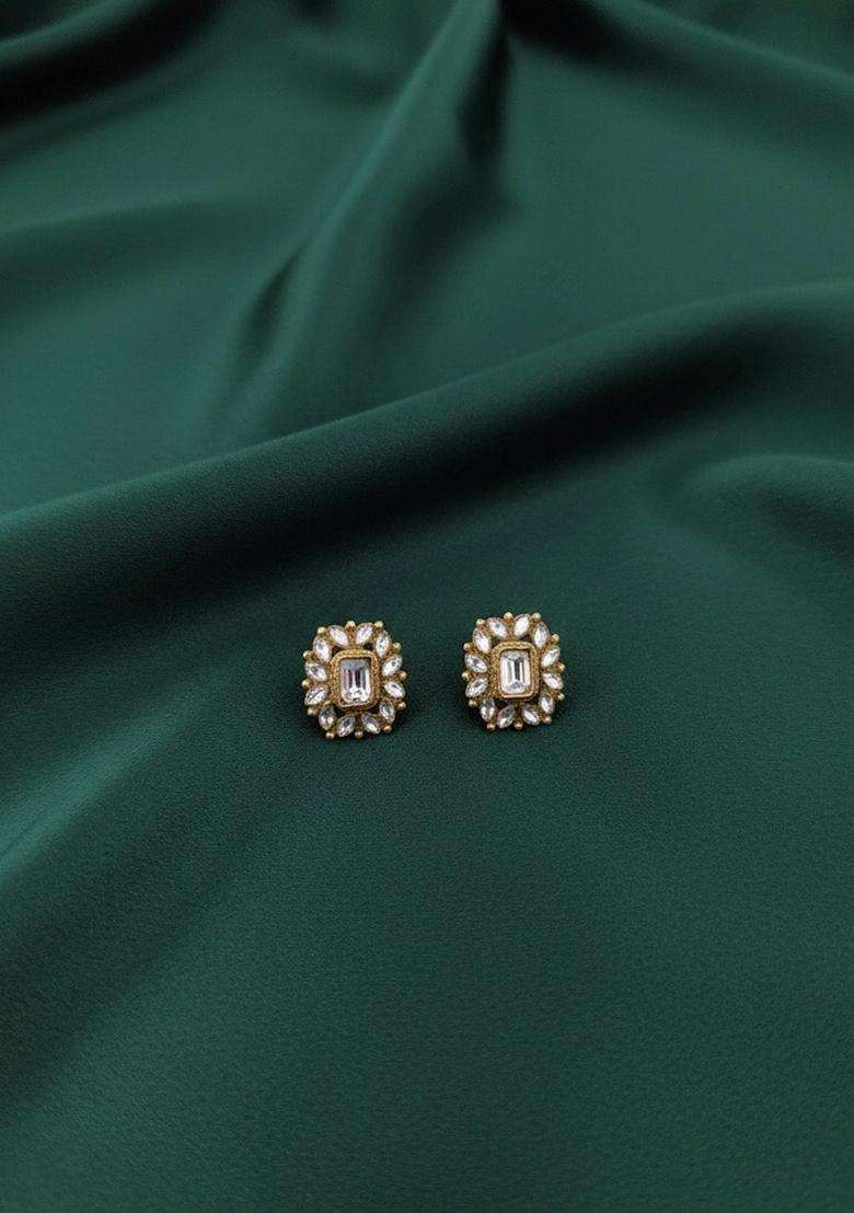 Gold Stainless Earrings - Indya