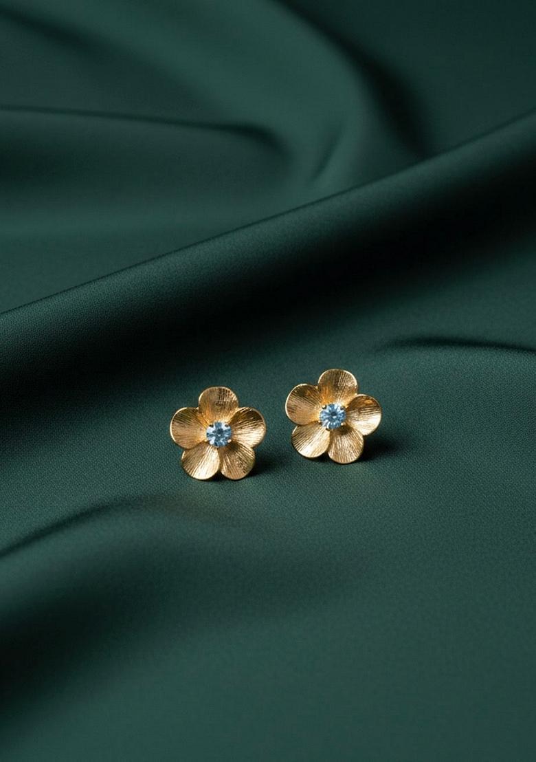 Gold Stainless Earrings - Indya
