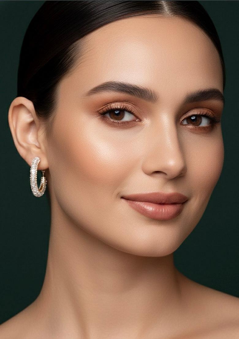 Gold Stainless Earrings - Indya