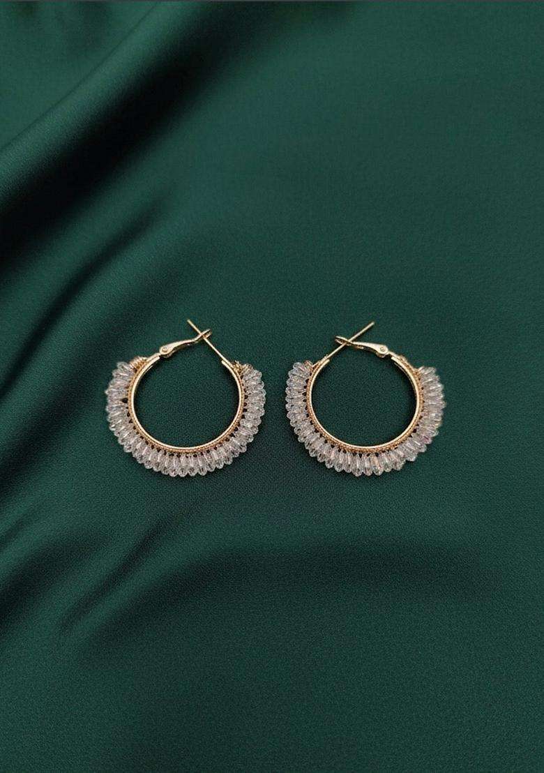 Gold Stainless Earrings - Indya