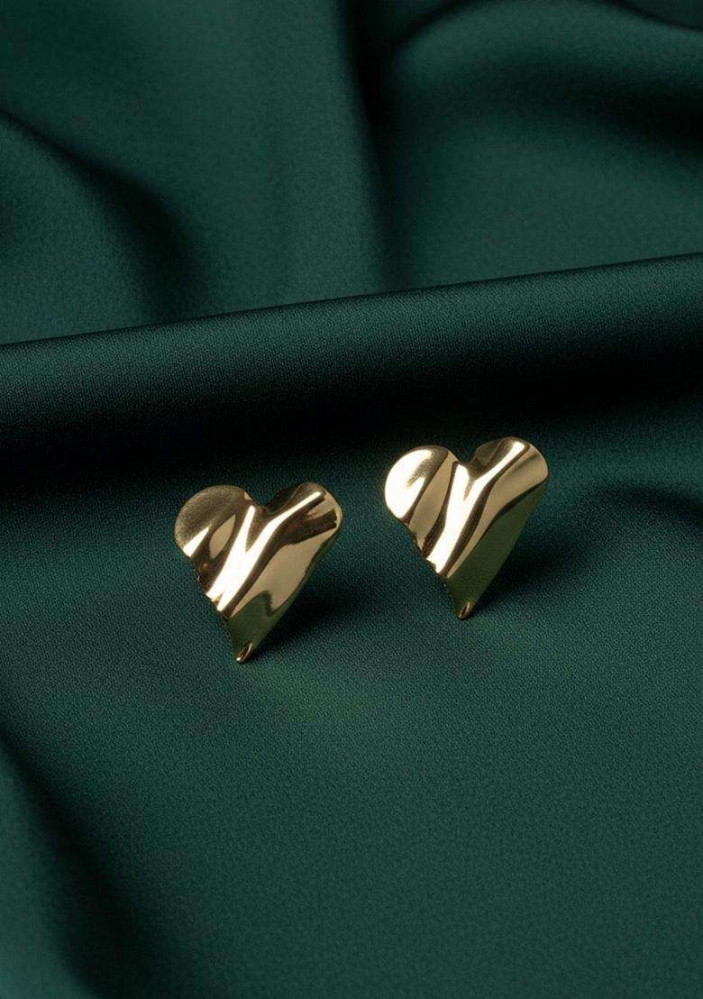 Gold Stainless Earrings - Indya