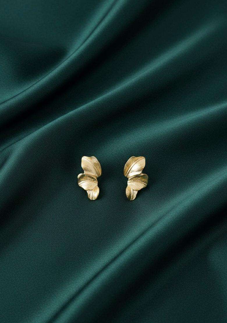 Gold Stainless Earrings - Indya