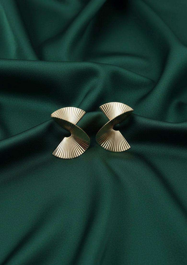 Gold Stainless Earrings - Indya
