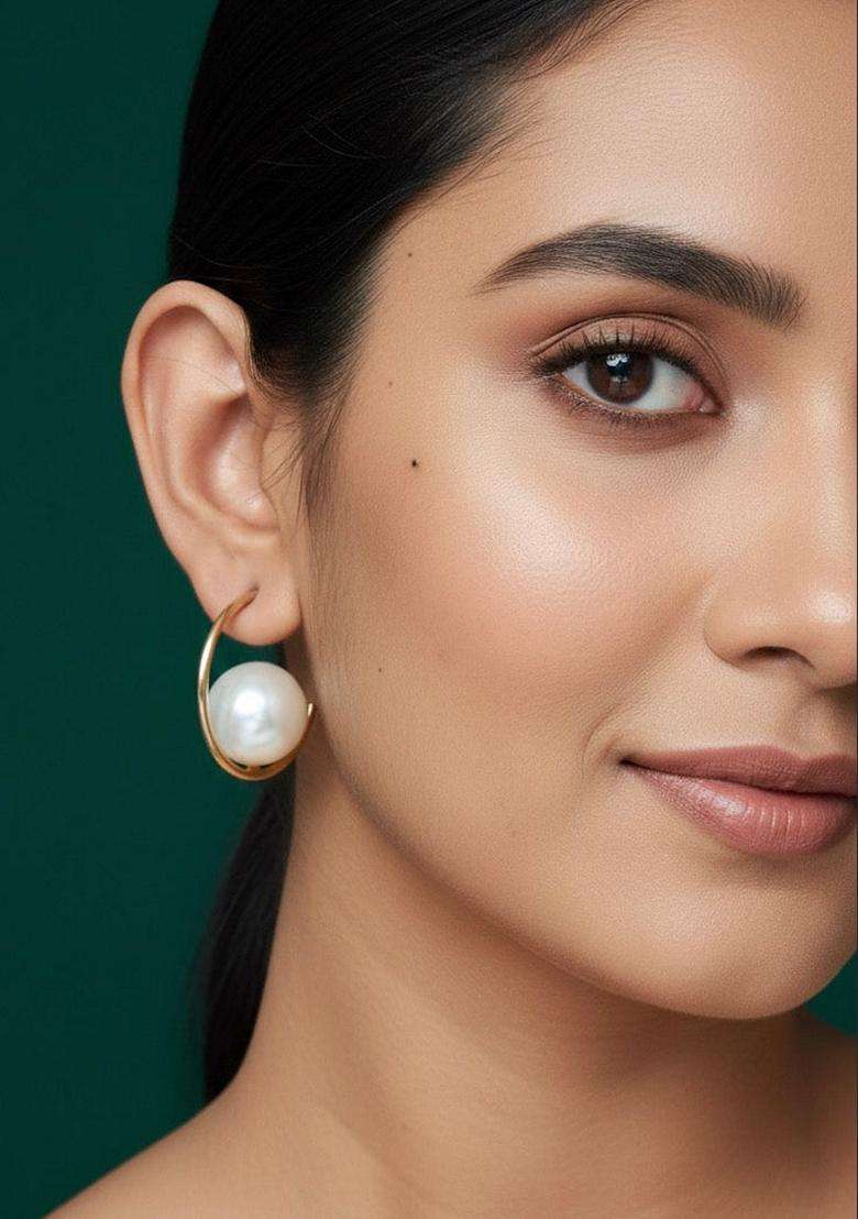 Gold Stainless Earrings - Indya