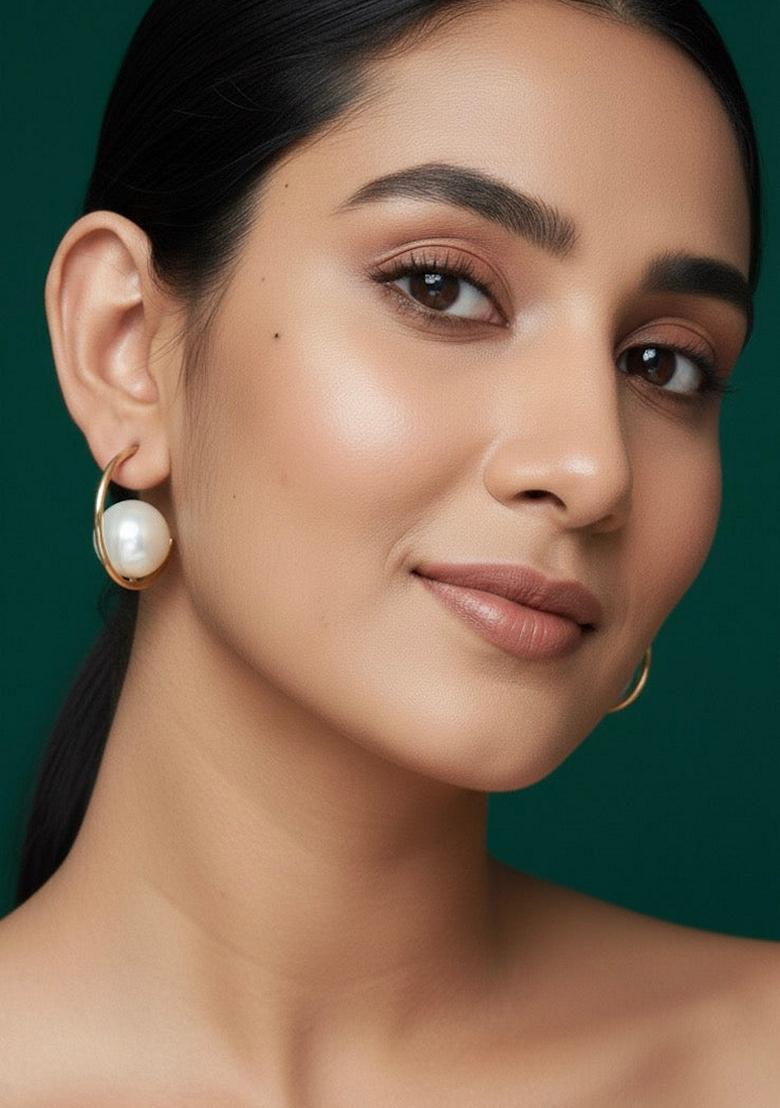 Gold Stainless Earrings - Indya