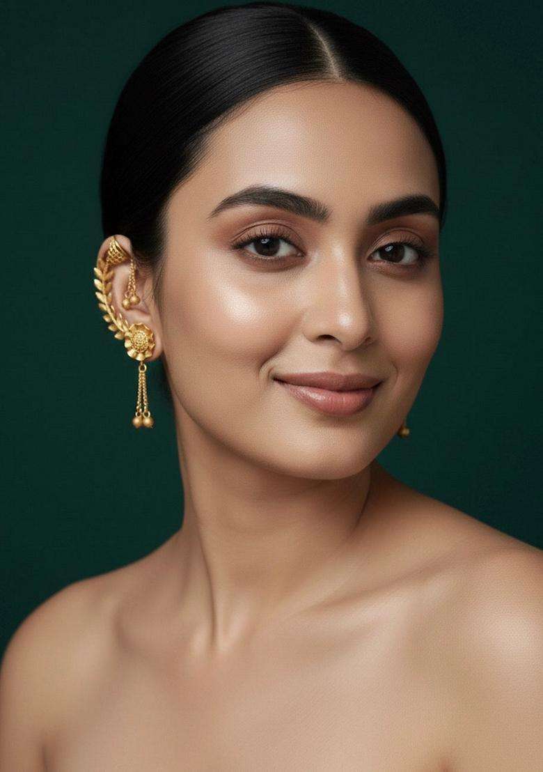 Gold Stainless Earrings - Indya