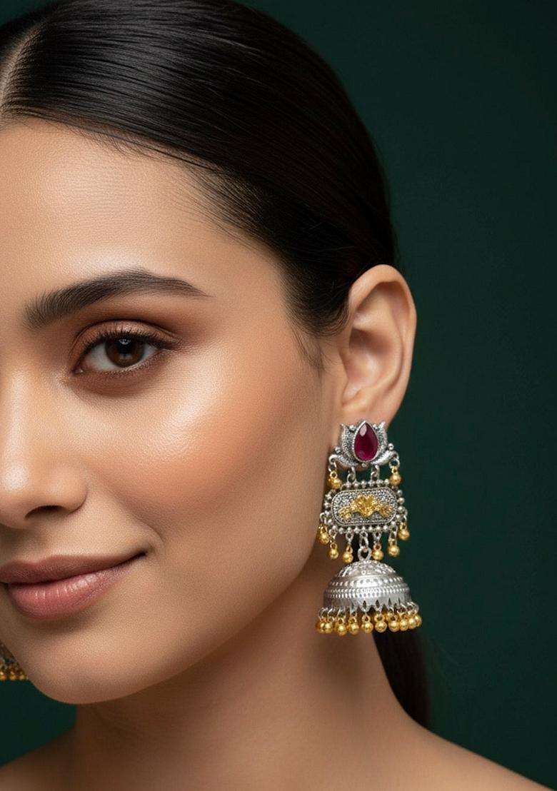 Gold Stainless Earrings - Indya