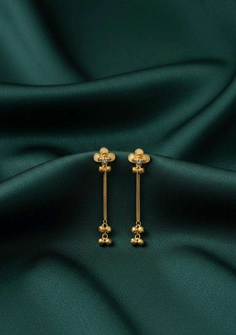 Gold Stainless Earrings - Indya