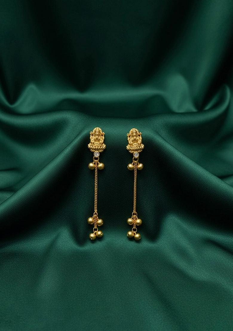 Gold Stainless Earrings - Indya