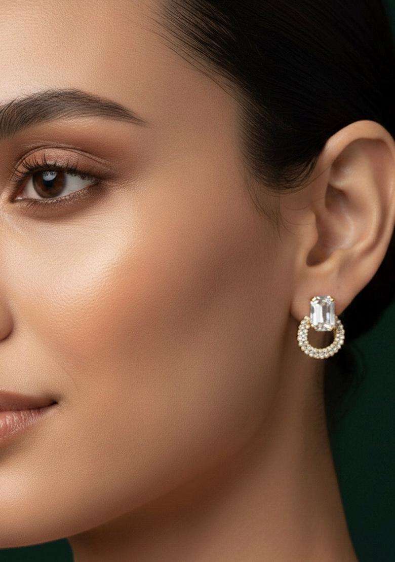 Gold Stainless Earrings - Indya