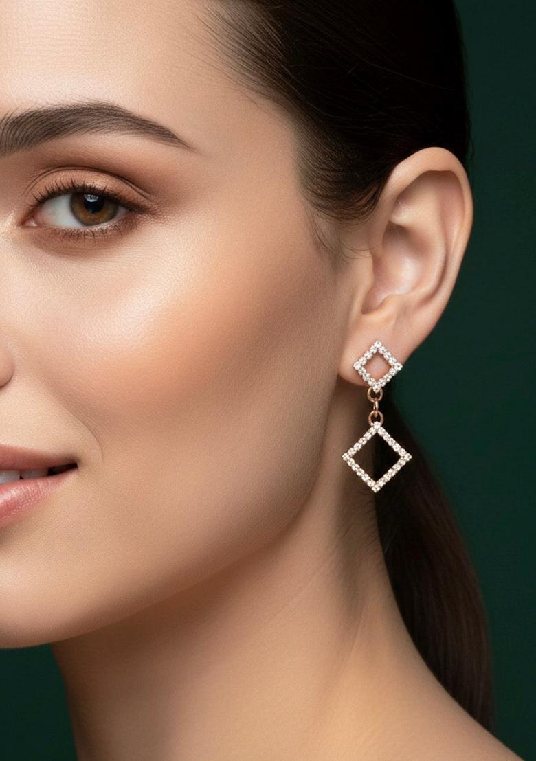 Gold Stainless Earrings - Indya