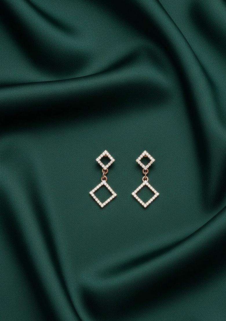 Gold Stainless Earrings - Indya