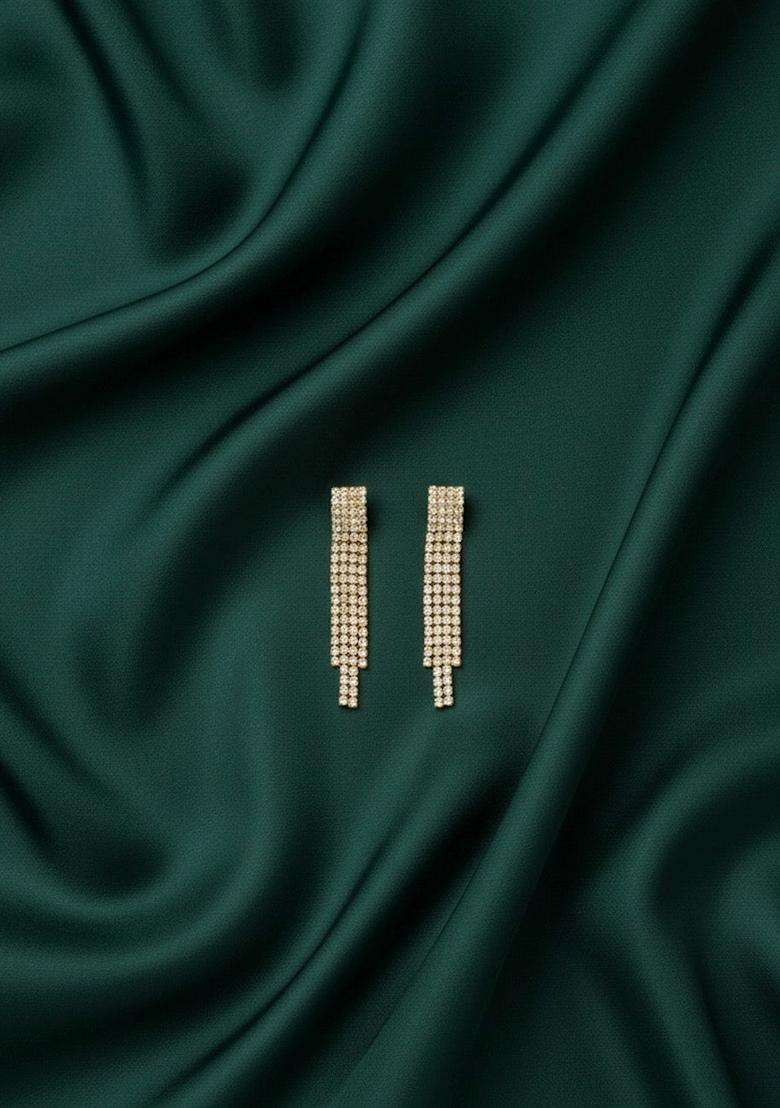 Gold Stainless Earrings - Indya