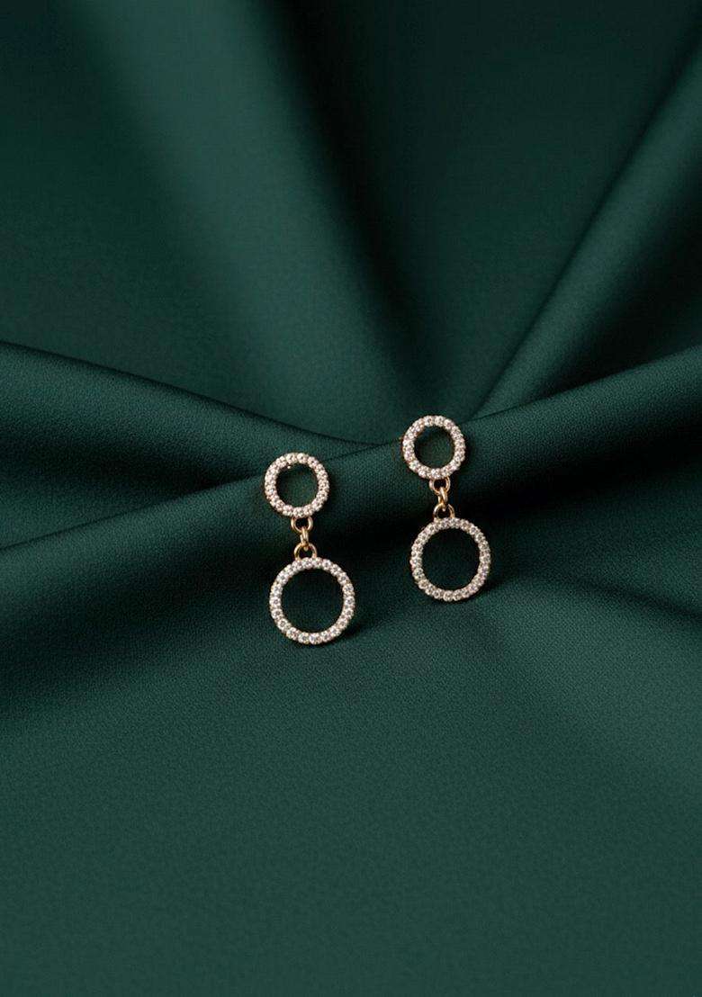 Gold Stainless Earrings - Indya
