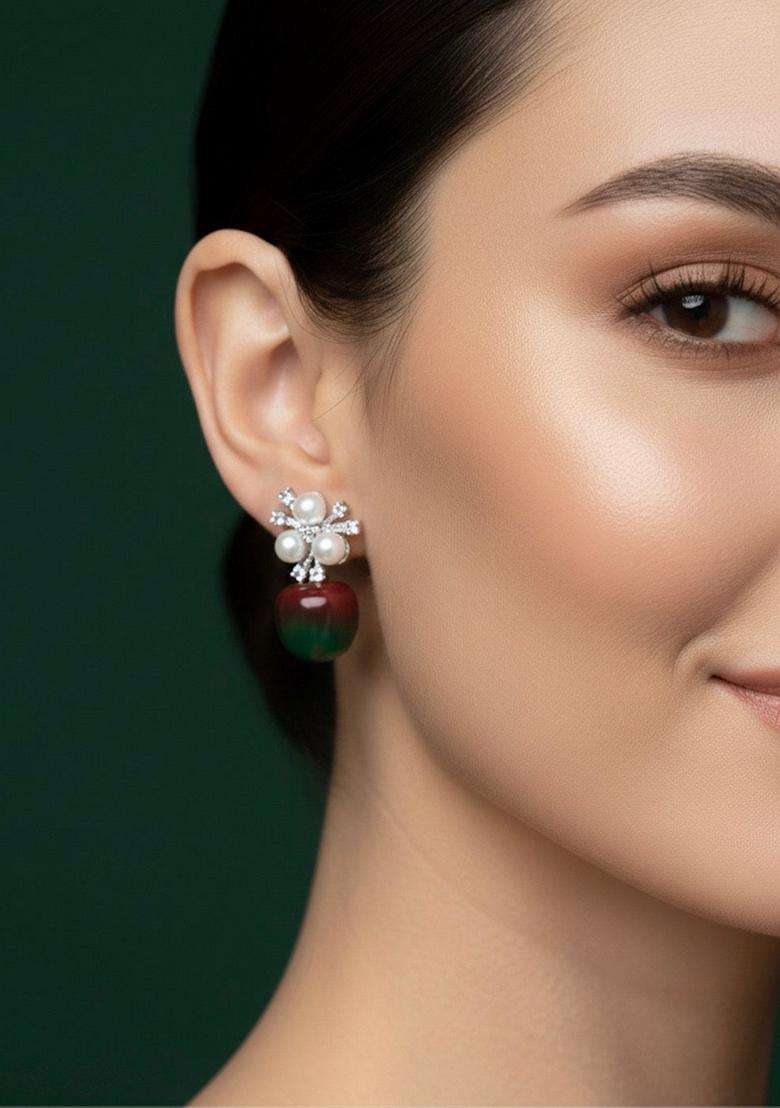 Gold Stainless Earrings - Indya