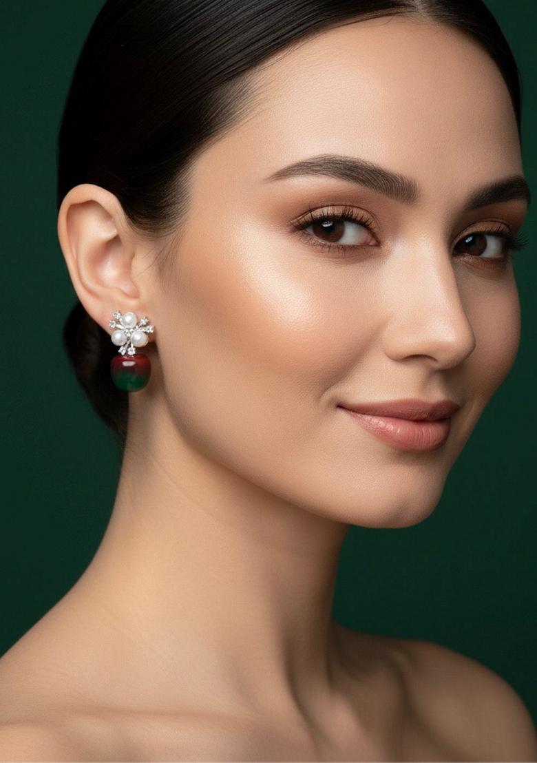 Gold Stainless Earrings - Indya