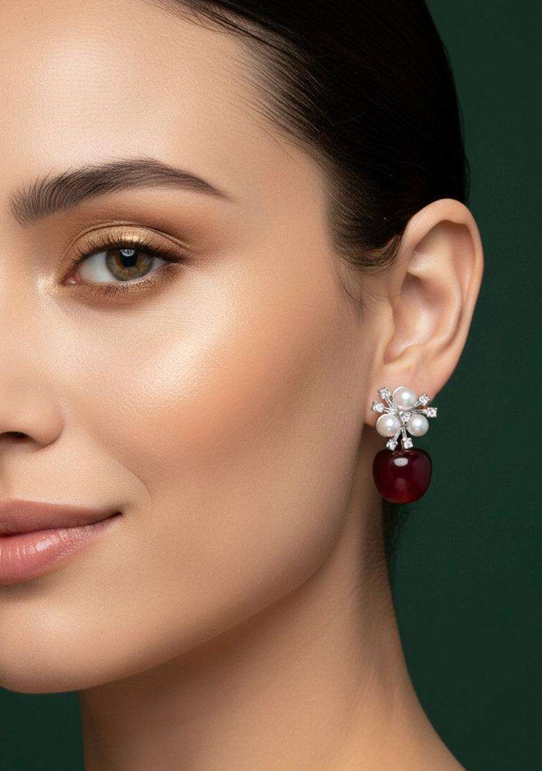 Gold Stainless Earrings - Indya