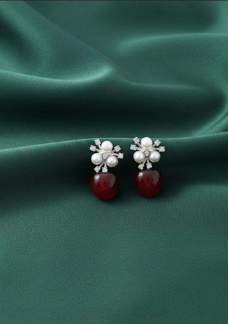 Gold Stainless Earrings - Indya