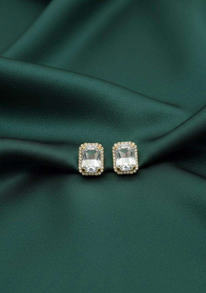Gold Stainless Earrings - Indya