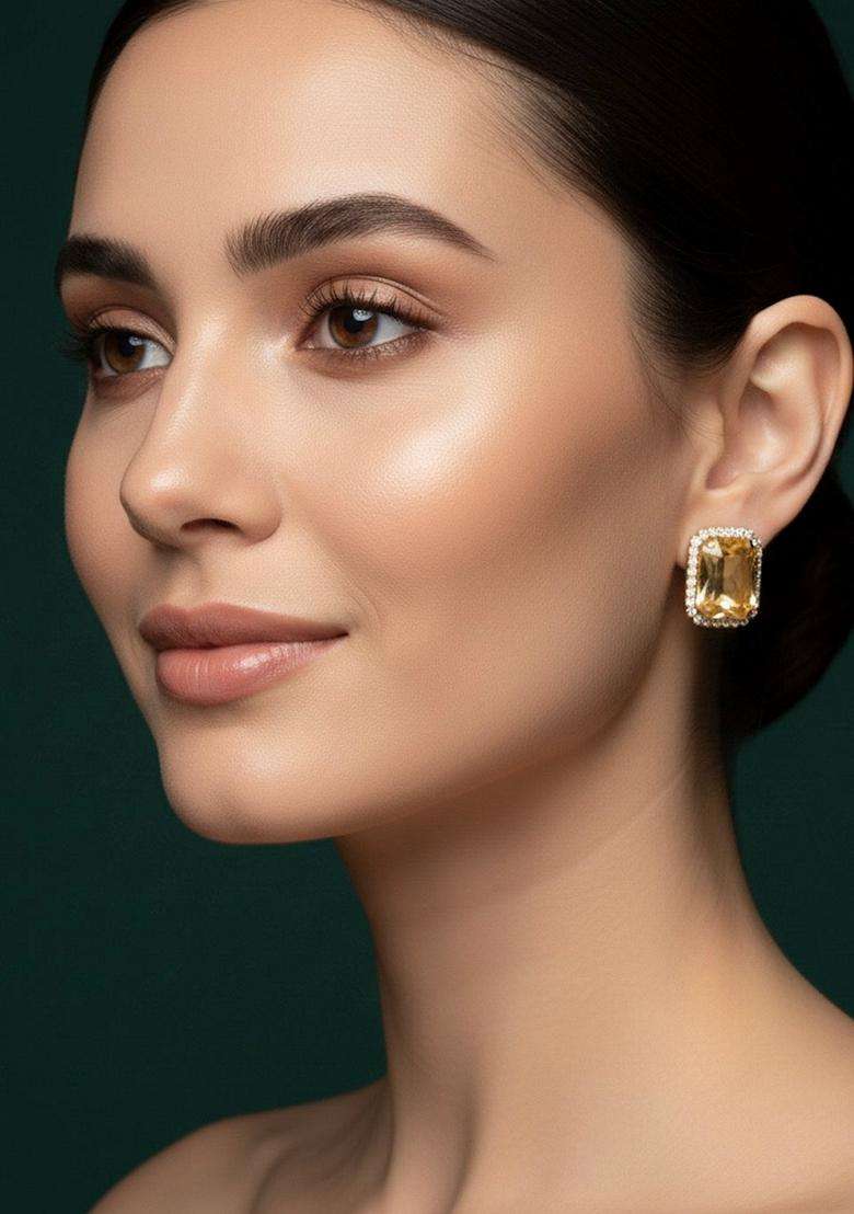 Gold Stainless Earrings - Indya