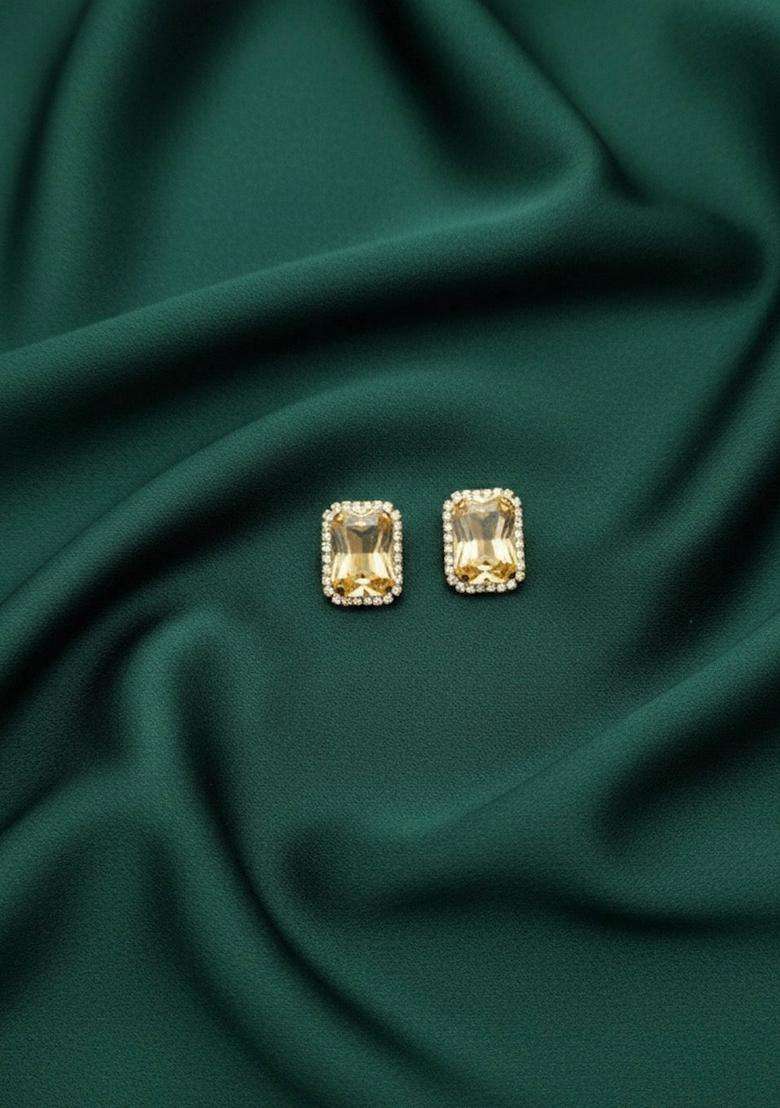 Gold Stainless Earrings - Indya