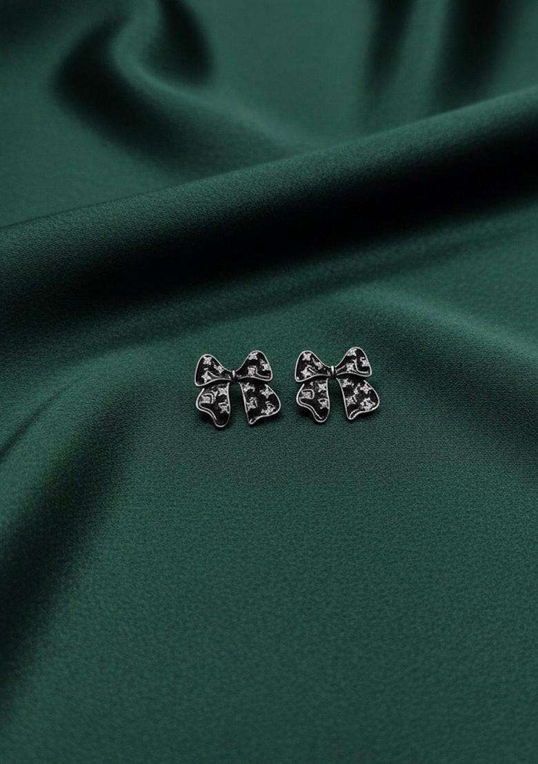 Black Stainless Earrings - Indya