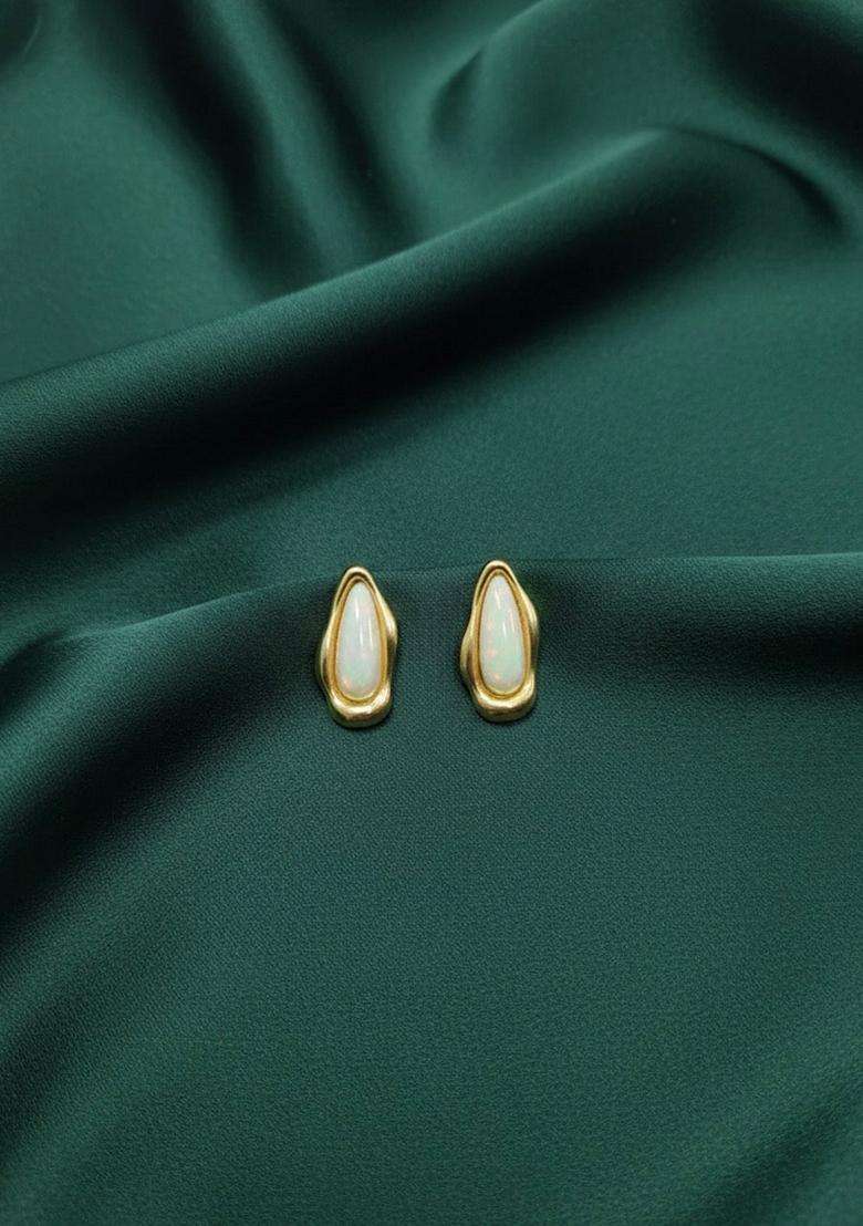 Gold Stainless Earrings - Indya