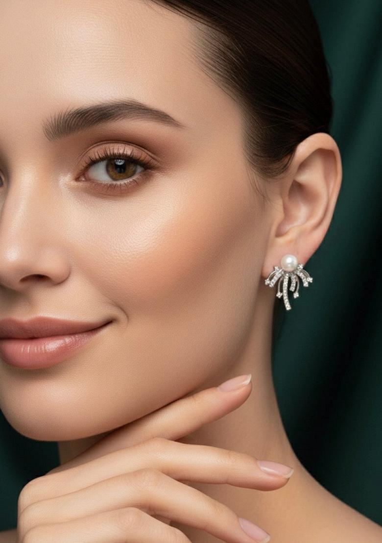 Gold Stainless Earrings - Indya