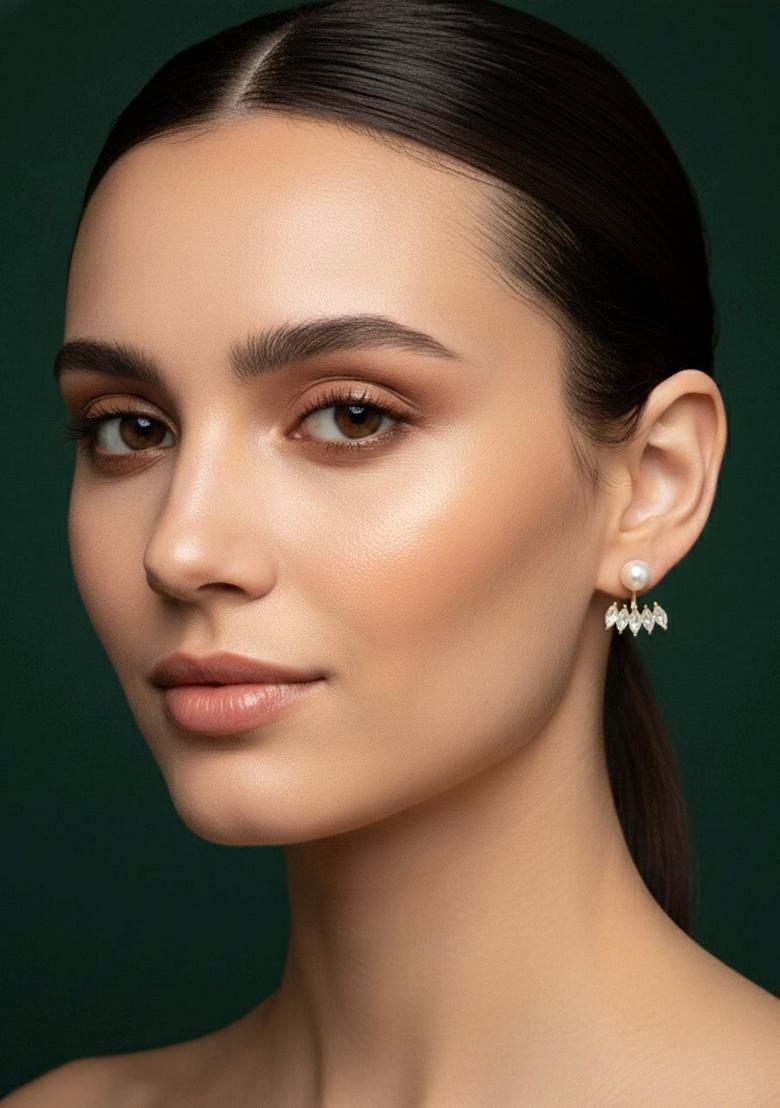 Gold Stainless Earrings - Indya