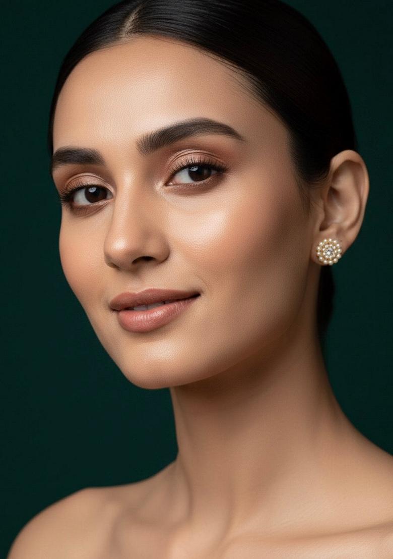 Gold Stainless Earrings - Indya