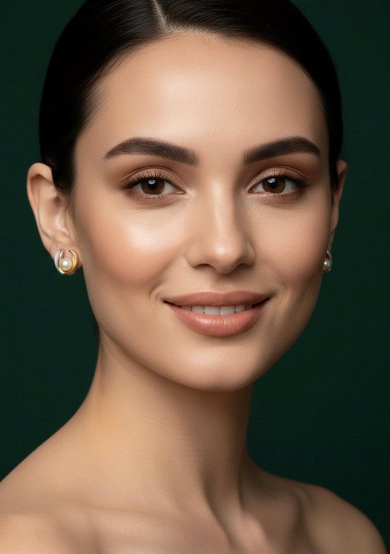 Gold Stainless Earrings - Indya