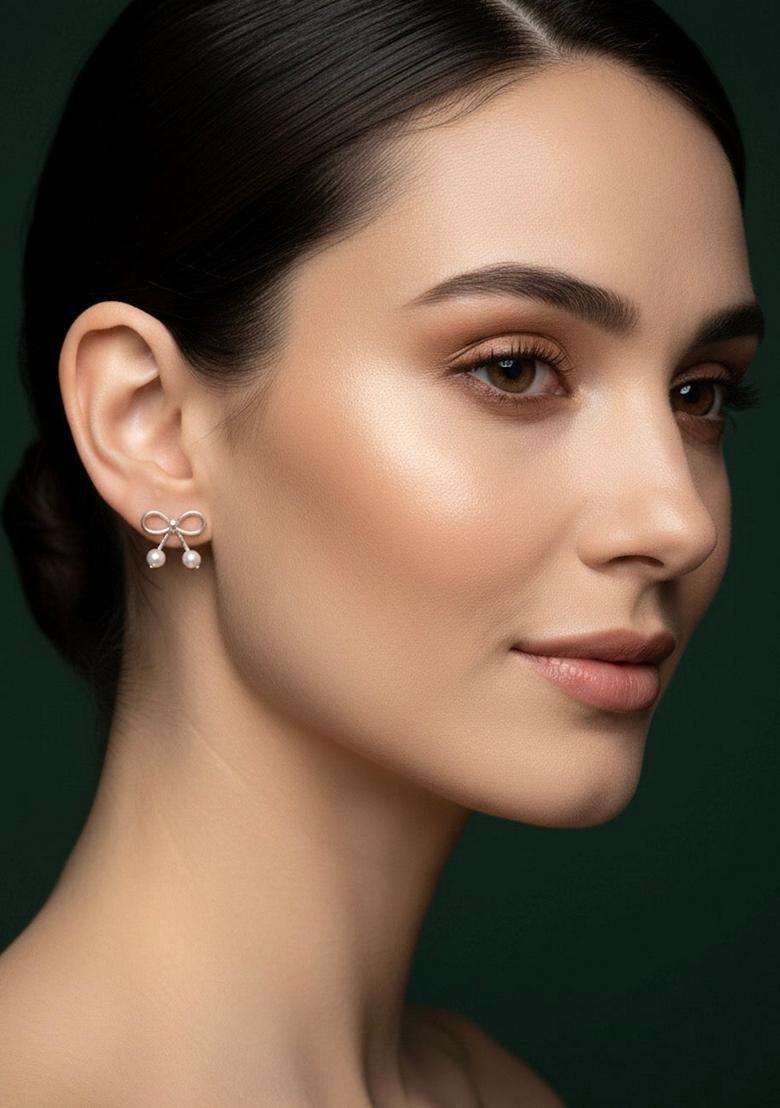 Gold Stainless Earrings - Indya